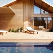 Découvrez les plans d'une maison de bois design de 110 m 2 en Corse .
