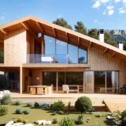 La construction d'une maison en bois 203 m 2 est possible grâce aux artisans spécialistes du bois disponibles en Corse .