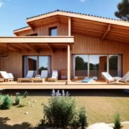 Profitez du charme d'un terrain donnant sur la mer pour établir la construction d'une maison en bois traditionnel .