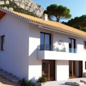 Construire une maison en Corse Avec des matériaux simples et rustiques capables de se fondre dans le paysage .
