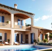 Projet de construction d'une piscine en dur sur une maison ancienne rénovée en Corse .
